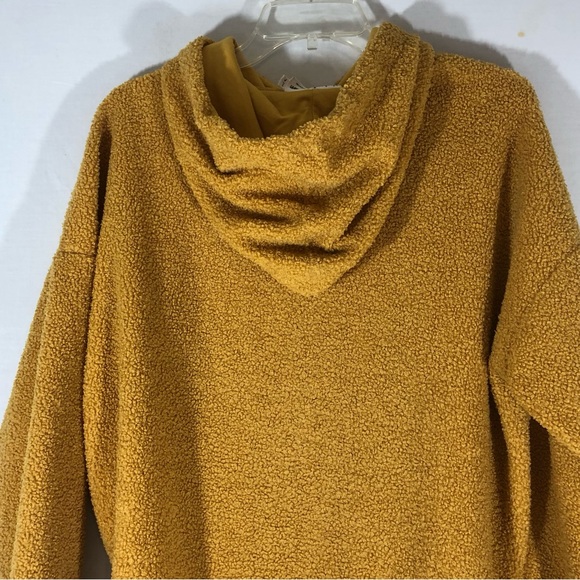 Weekend Edition Sweater Hoodie Pullover Unisex Drawstrings Size S Yellow = T - Picture 10 of 11